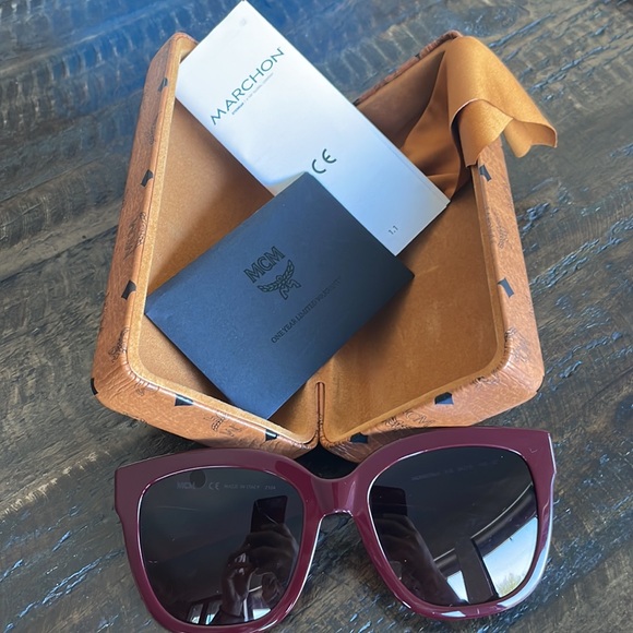 MCM Burgundy Sunglasses - Picture 7 of 7